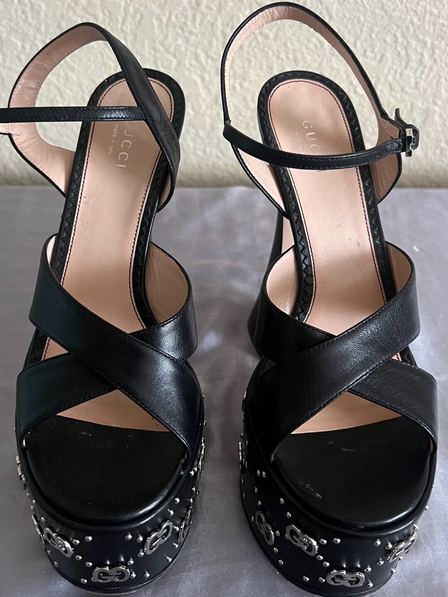 Gucci Interlocking G”s Platform Sandals Heels Shoes 37.5 | eBay Gucci Interlocking G”s Platform Sandals Heels Shoes 37.5 | eBay