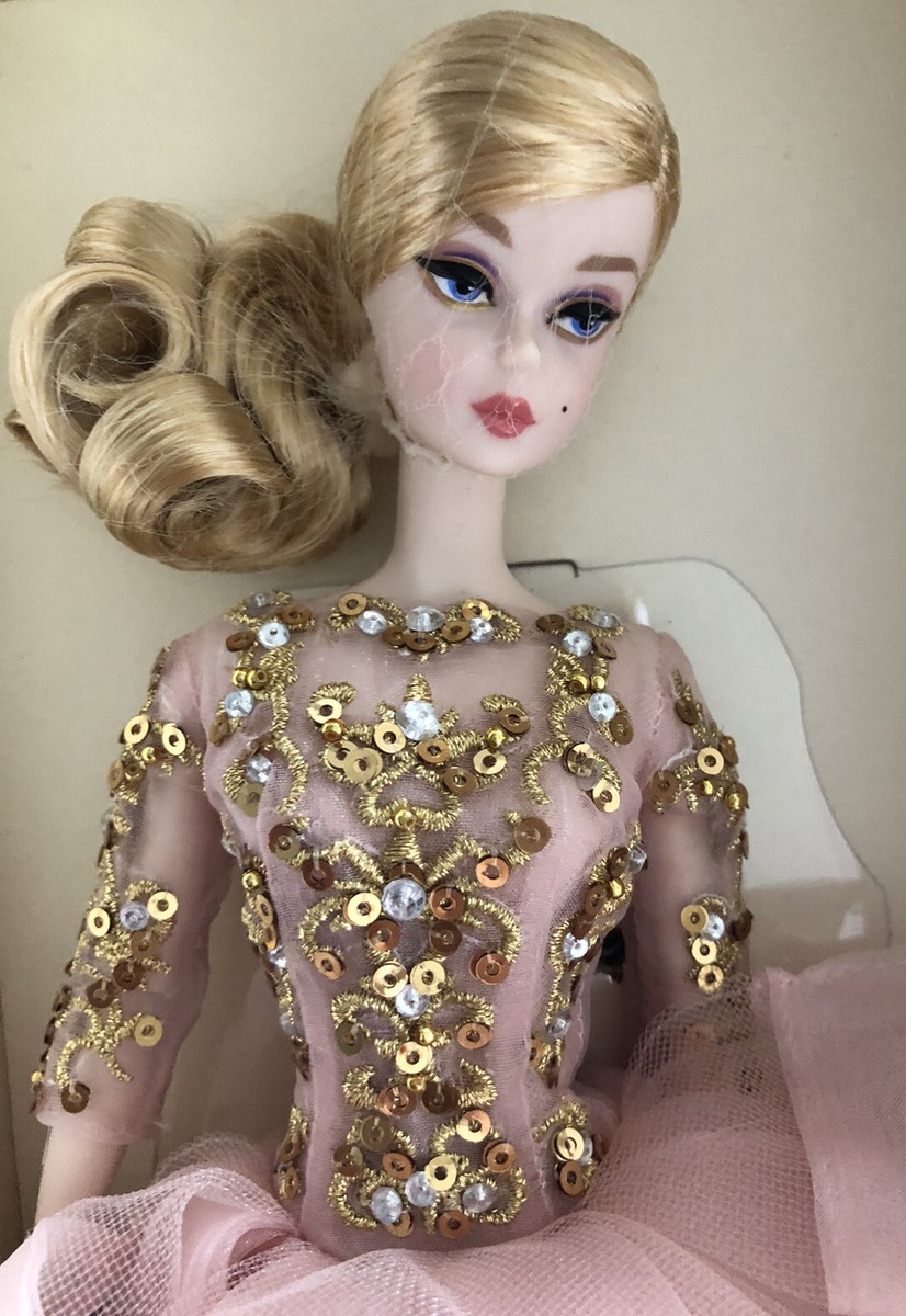 Poseable Blush & Gold Cocktail Dress Silkstone Barbie Doll With Clutch &  Shoes | eBay