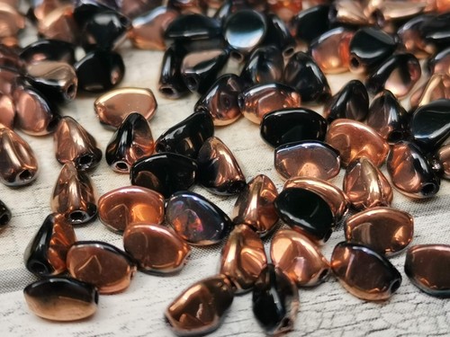 100 Czech glass pinch spacer beads 5 x 3 mm - VARIATY of COLORS - Picture 19 of 46