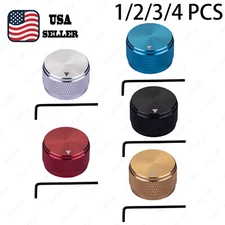 6mm Guitar Aluminum Alloy Control Pot Knob Fit 18 24 Spline / 6mm Soild Shaft