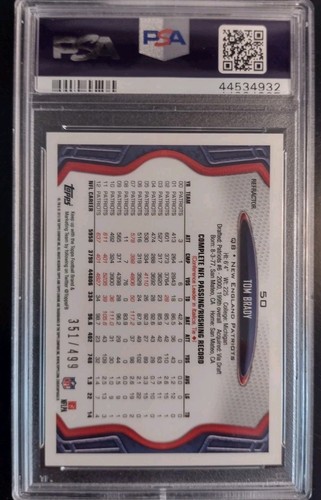 2013 Topps TOM BRADY Sweet Camo Refractor White Jersey /499 PSA 9 GOAT ššš¤Æā
- Picture 9 of 9