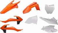 Kunststoff Verkleidung Kit Orange Polisport Ktm Sx 250-150-125/Sx-F 450-350-2...