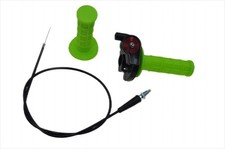 GREEN PIT DIRT BIKE QUICK ACTION THROTTLE GRIP TWIST CABLE 110cc - 125cc PITBIKE