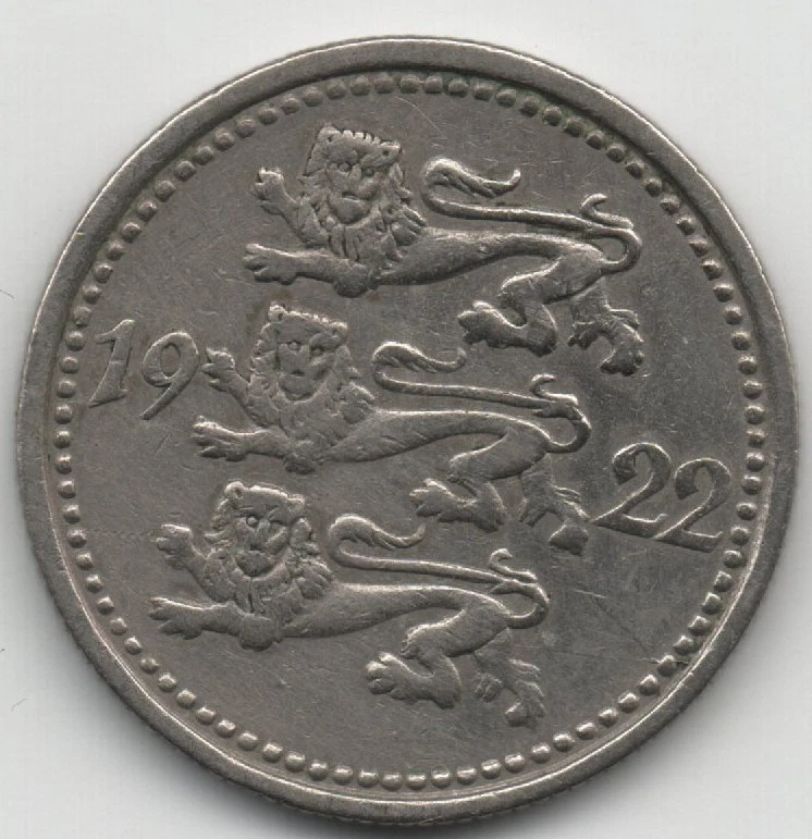 ESTONIA # 1-1311 # 5 MARKA # USED # 1922 # - Image 2 of 2