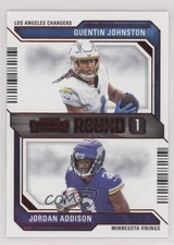 2023 Contenders Round Numbers Red Jordan Addison Quentin Johnston #8 Rookie RC