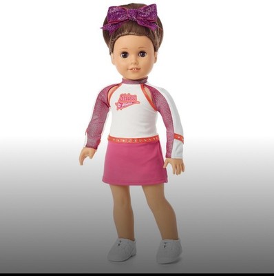 American Girl Joss's Nfinity Cheer Backpack Set and Cheer Competition Outfit 