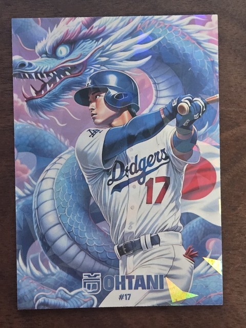 2025 Shohei Ohtani Blue Dragon Anime Cracked Ice