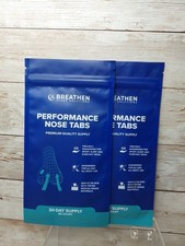 Lot Of 2 Breathen performance nose tabs 30 DAY 60 Count
