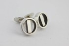 Vintage Georg Jensen Round Cufflinks 91 Soren Jensen Sterling Silver 925 no Box