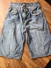 Rocawear Boys Denim Jean Bermuda Shorts 14 Blue 5-Pocket Medium Wash Cotton