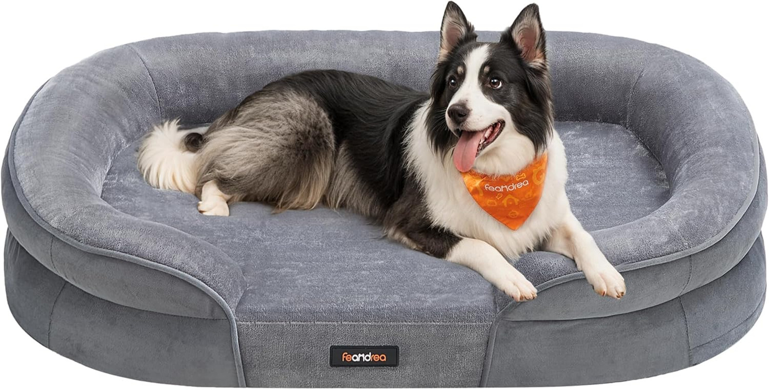 Panier pour chien 91x68 cm mousse alvéolée orthopédique contre les douleurs articulaires