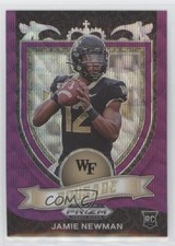 2021 Panini Prizm Draft Picks Crusade Purple Wave Prizm Jamie Newman #174 0b3