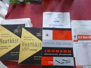 Collins,Gonset,Viking, Heathkit, Drake -paper items