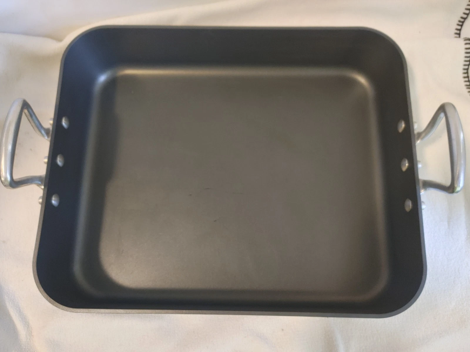 KIRKLAND ROASTER ANODIZED ALUMINUM NON-STICK ROASTING PAN 13" x 16" x 3.75" NSF