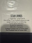 Stan Jones Autographed 8x10 Chicago Bears HOF Da Bears! — photo 5