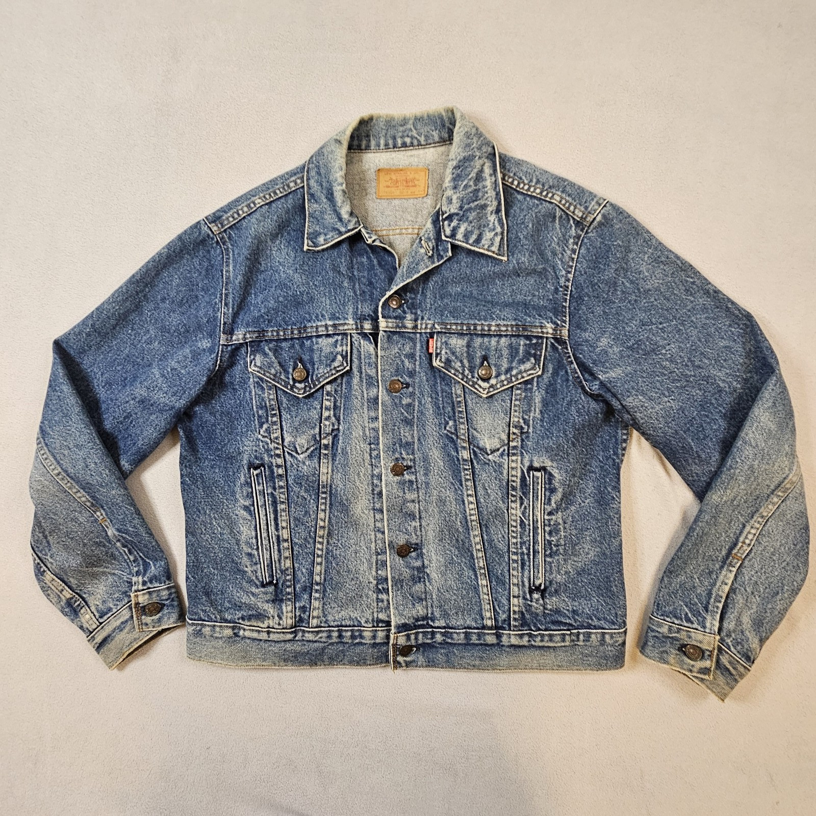 Levi's 70506-0216 Type III Denim Trucker Jacket Made in USA Vintage Early '80's