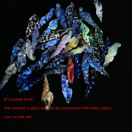 Customized Cosplay Stardew Valley Mermaid Conch Glass Necklace Pendant - Picture 7 of 7