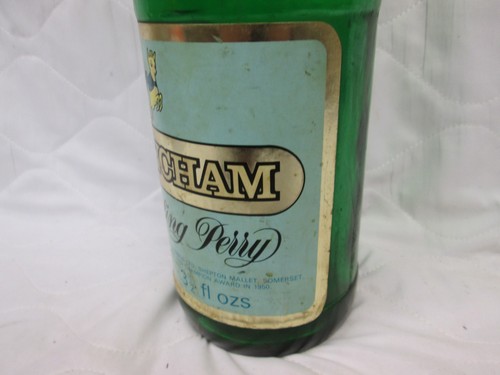 Large Vintage BABYCHAM Sparkling Perry Glass Money Box Bottle - 45cm (17.7") - Picture 4 of 9
