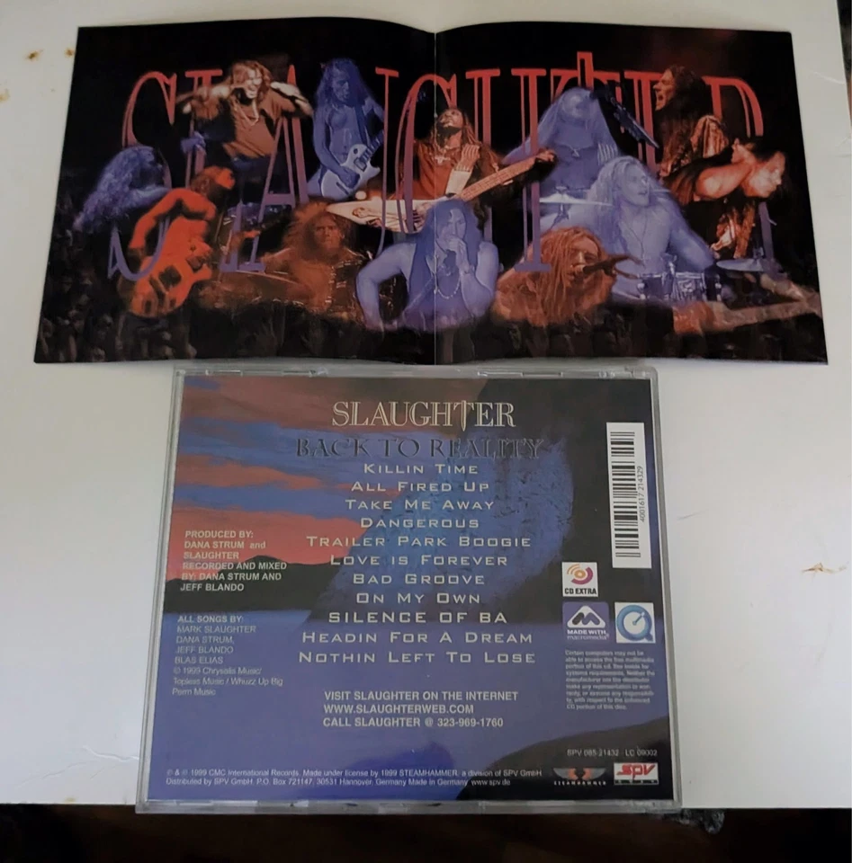SLAUGHTER  back to reality  CD  1999 - Bild 2 von 2