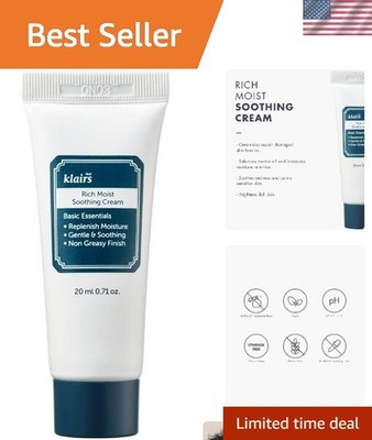 20ml Hypoallergenic Hydrating Cream with Centella Asiatica for Sensitive Skin