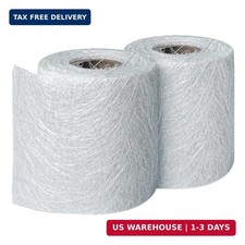 Fiberglass Chopped Strand Mat 5 Yards 4 inch 2 Roll,Strong Glass Fiber for Struc