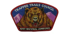 1997 Jamboree Trapper Trails Council UT JSP RED Bdr (VT2036)