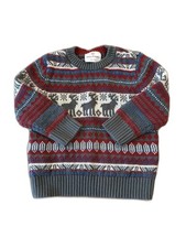 Hanna Andersson Boys Fair Isle Reindeer Sweater Size 80 Toddler 18-24 Months