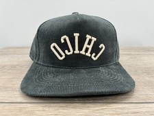 Hood Gray Corduroy Chico California Mens Hat Snapback Made in USA Custom Cap