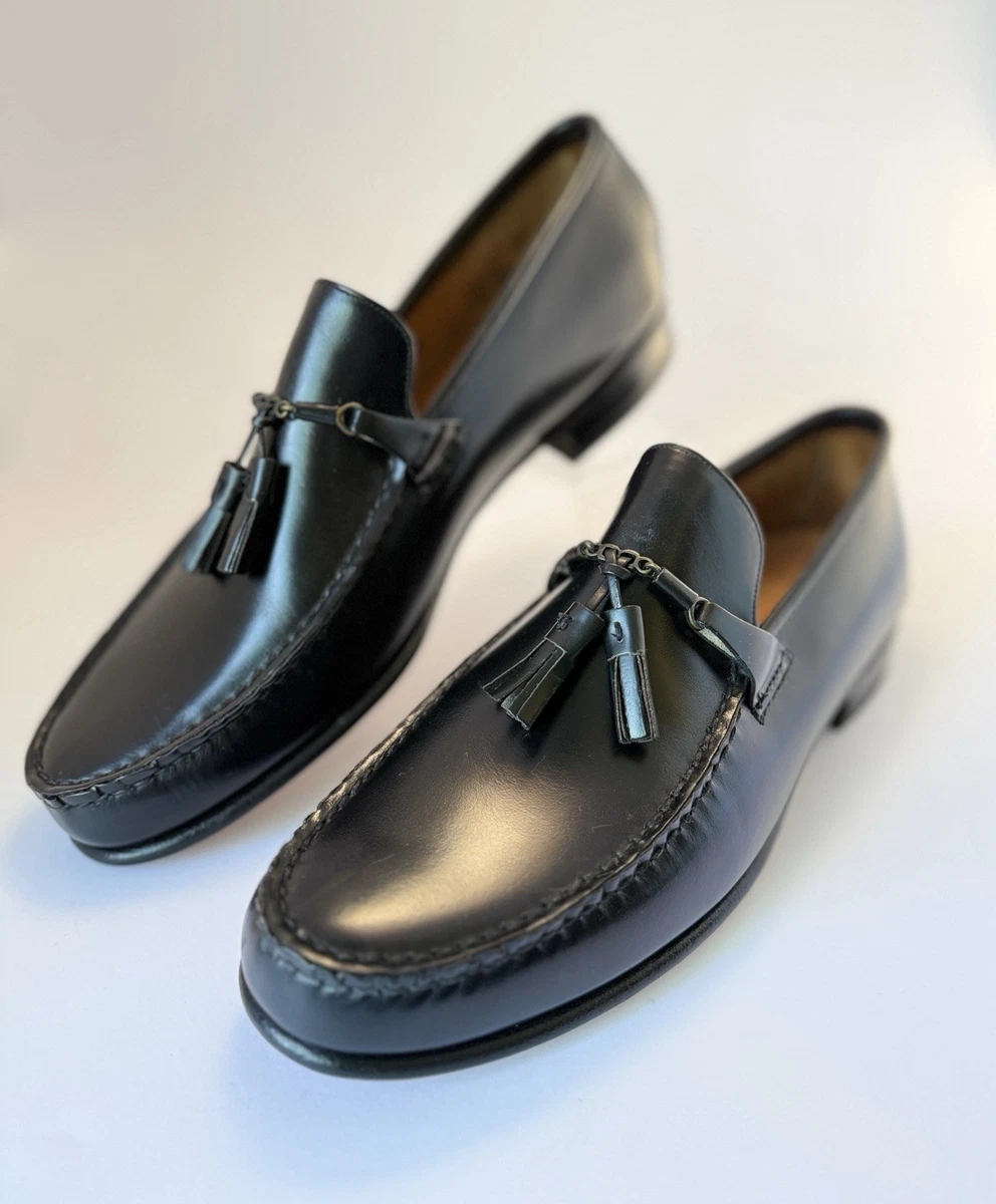 Johnston & Murphy Leather Upper Black Dress Shoes for Men  display picture 3