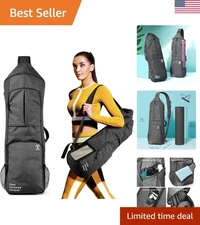 Hands-Free Yoga Mat Backpack - Large Pockets & Adjustable Strap for Active Life