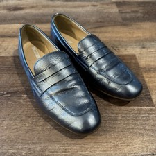 Geox Respira Gray Blue Patent Finish Slip On ...