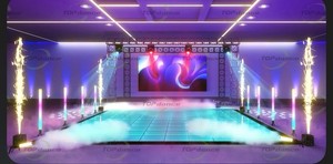 Top dance Floor Digital 15X15ft Magnet 3D Mirror Dance Floor