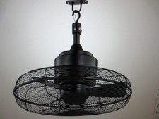 Hampton Bay Conyer 20 in. Indoor/Wet Outdoor 3-Speed Anywhere Fan Matte Black