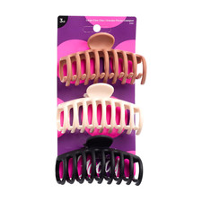 Classics Large Sprial Claw Clips , Assorted Colors - Great for Easily Pulling up