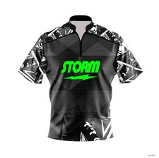 Storm Triangle Burst Quick Zip Bowling Jersey S-5XL Best Gifts Bowling