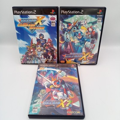 PS2 Rockman X7 & X8 & X Command mission Megaman 3 game set Japanese