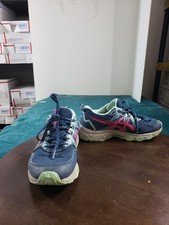 Asics Gel Venture 8 Size 7 Wide Womens Blue Pink Running Gym Marathon 1012B231