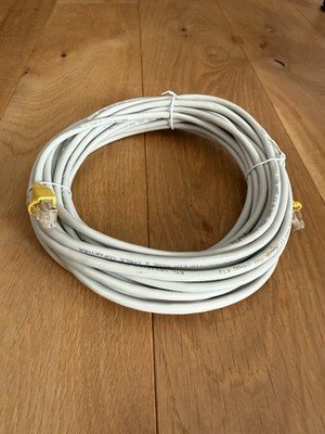Hochwertiges Ethernet LAN-Kabel   RJ45   CAT5e    10 Meter   Grau