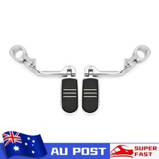 Motorcycle 1 1/4" Foot Pegs & Brackets For Harley Tourin Dyna Sportster Softail