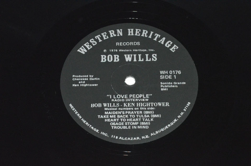 BOB WILLS I Love People LP 1976 Country Star Spoken Word Interview Vinyl WH0176 - Image 3 of 4