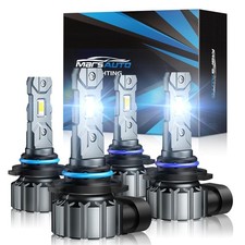 9005 9006 HB3 HB4 Fog Light Bulbs Super Bright 60000LM 6000K High Beam Combo Set