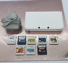 Nintendo 3DS XL Bundle With 8 Games I White Colour I Official Charger I Tested