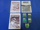 Choplifter,Food Fight/Mouse Trap,Pheonix (Atari 2600/7800) 5 Pins & Manuals ONLY