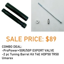 NEW Combo Barrel Kit T4E HDP50 TR50 + EXPORT VALVE For Umarex Paintball Pistol