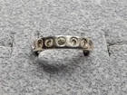 GRANDMA GRABE'S BEAUTIFUL VINTAGE 925 STERLING SILVER CZ 3.89G RING SIZE 8