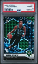 2020 PANINI MOSAIC GENESIS #227 AARON NESMITH PSA 10