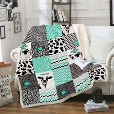 Cow Print Blanket Cow Decor Bedding Throw Blanket for Girl Women Christmas Va...