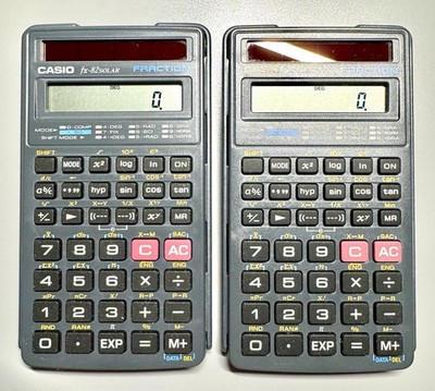Vintage Casio fx-82L Scientific Calculator FRACTION   Made in Malaysia