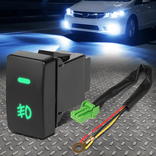 FOR 03-07 HONDA ACCORD DASH MOUNTED ON/OFF PUSH BUTTON FOG LIGHT SWITCH PLUG - Picture 1 of 6