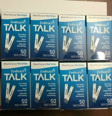 Embrace Blood Glucose (400) Test Strips Expiration: 12/03/2026